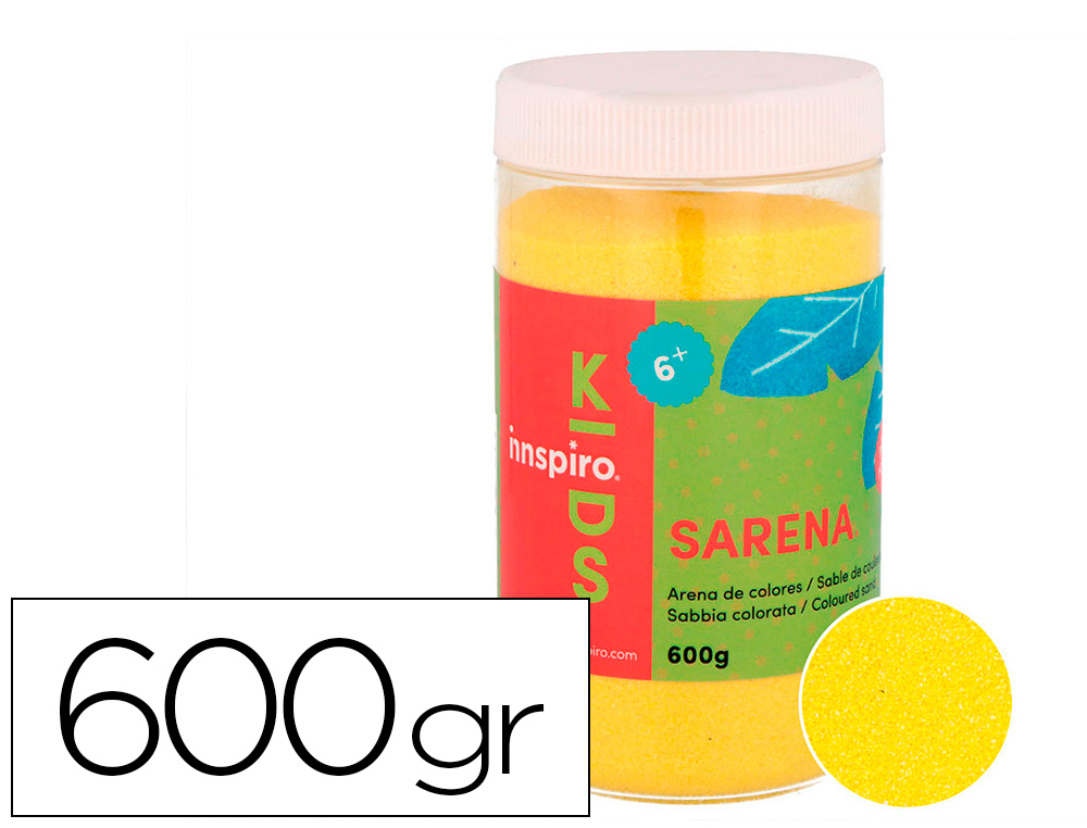 SABLE DE COULEURS JAUNE 600 GR