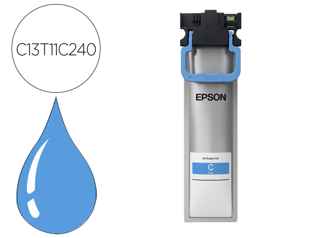 CARTOUCHE ENCRE EPSON WORKFORCE PROX WF-C5390,      WF-C5390DW, WF-C5890,         WF-C5890DWF 3000P CYAN