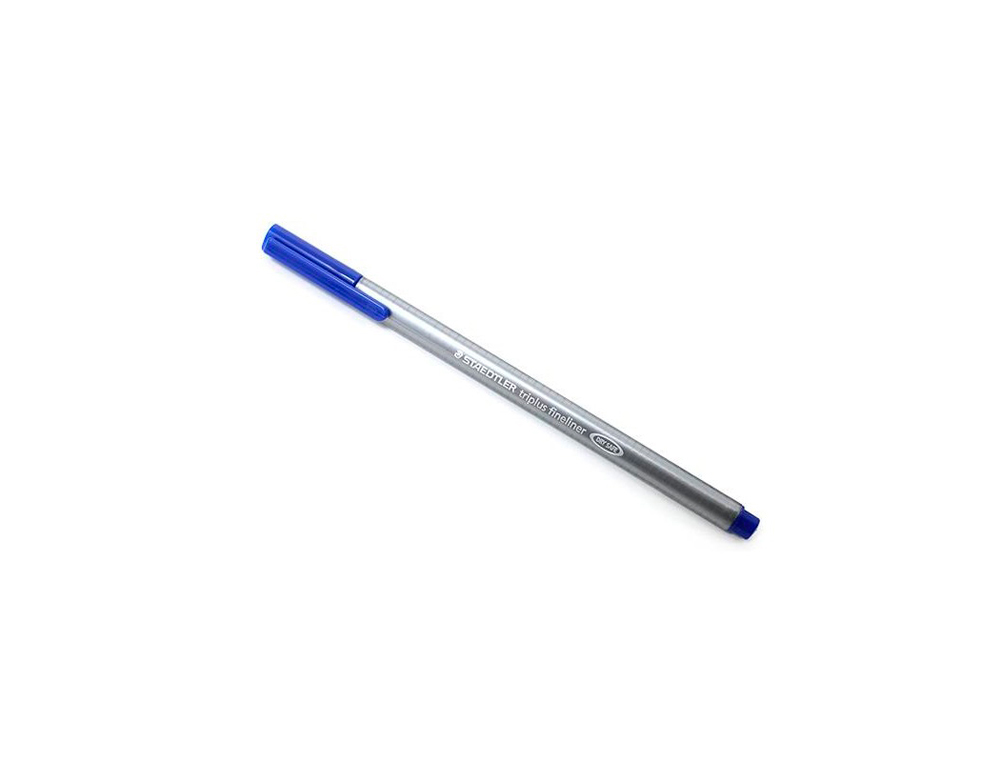 FEUTRE STAEDTLER TRIPLUS FINELINER 334 TRIANGULAIRE    POINTE SUPERFINE 0,3MM        COLORIS BLEU