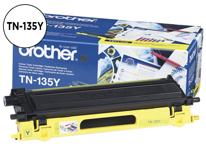 TONER LASER BROTHER TN135Y COULEUR JAUNE HAUTE CAPACIT 4000P