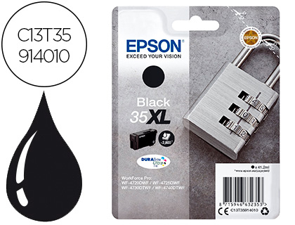 CARTOUCHE EPSON 35XL CADENAS T35914010 COULEUR NOIR HAUTE CAPACIT