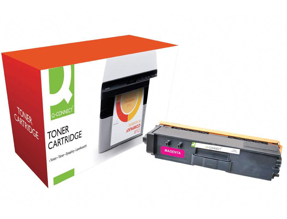 TONER Q-CONNECT COMPATIBLE BROTHER TN328M POUR IMPRIMANTES HL4570CDW 4570CDWT DCP 9270CDN MFC 9970CDW MAGENTA 6000P