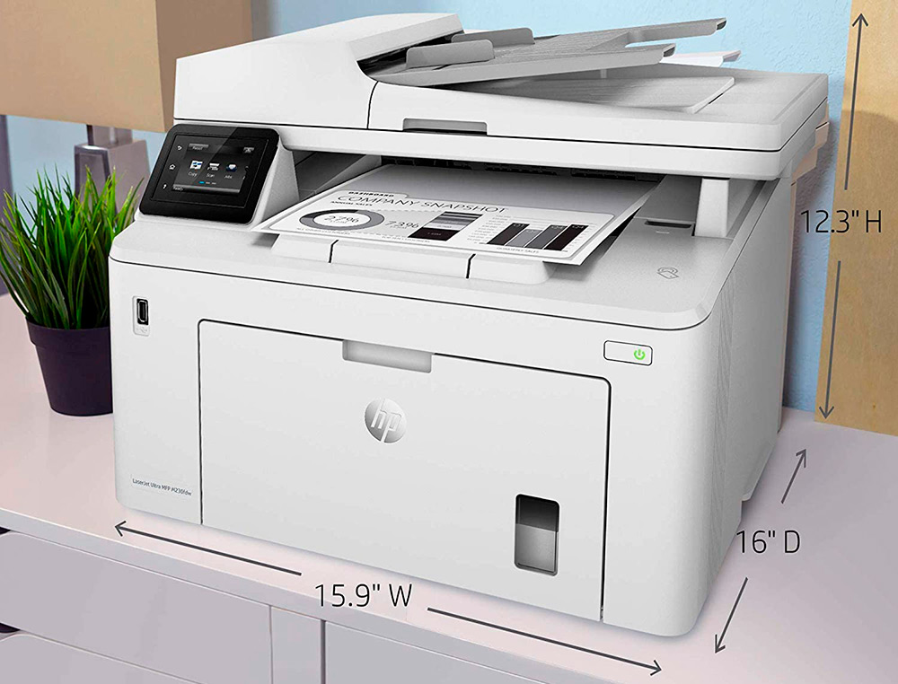 IMPRIMANTE MULTIFONCTION HP LASERJET PRO MFP M227FDN      DUPLEX ETHERNET 28 PPM BAC    250 FEUILLES  SCANNER