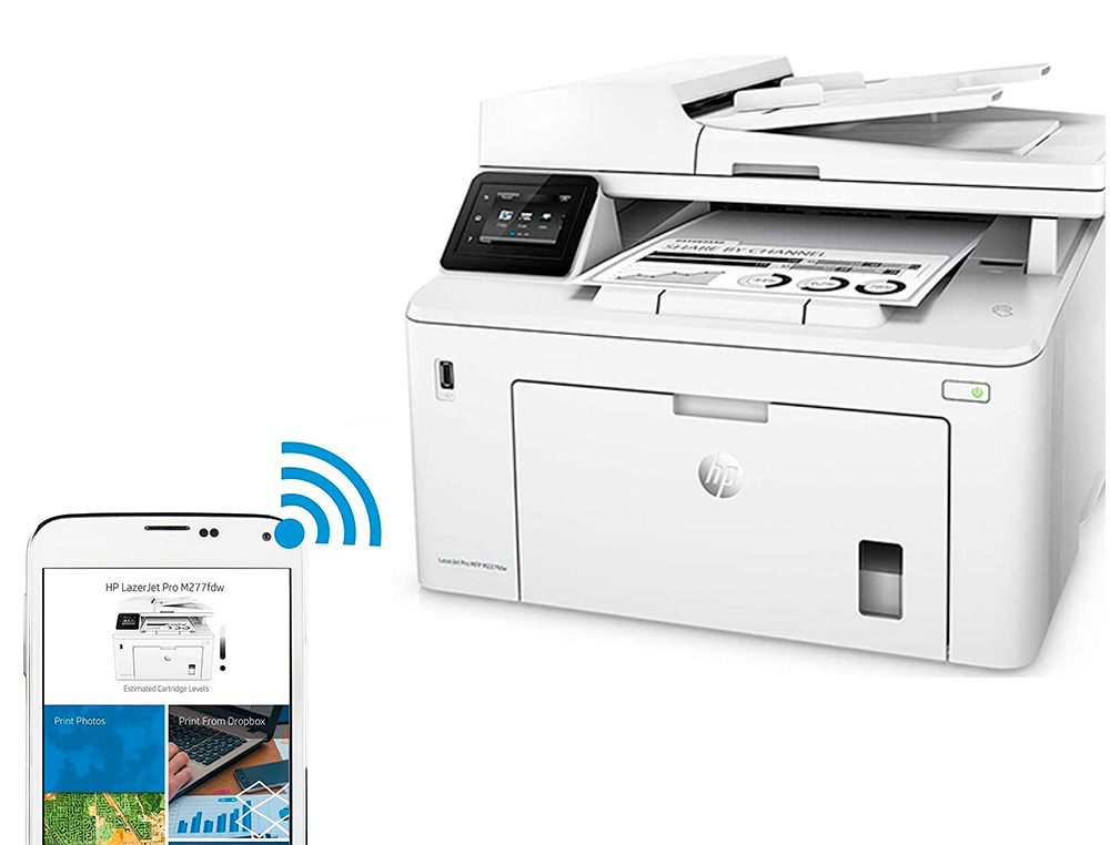 IMPRIMANTE MULTIFONCTION HP LASERJET PRO MFP M227FDN      DUPLEX ETHERNET 28 PPM BAC    250 FEUILLES  SCANNER