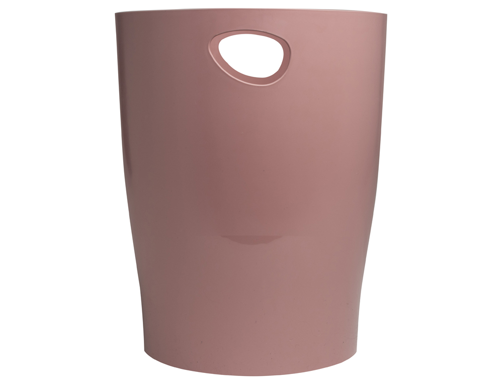 CORBEILLE A PAPIER EXACOMPTA ECOBIN SKANDI CAPACITE 15L COLORIS VIEUX ROSE