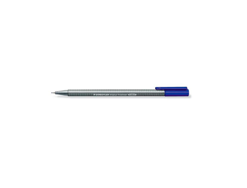 FEUTRE STAEDTLER TRIPLUS FINELINER 334 TRIANGULAIRE POINTE SUPERFINE 0,3MM COLORIS BLEU