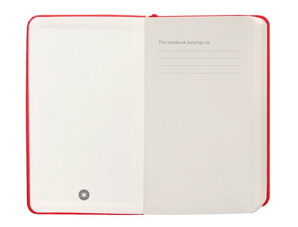 CARNET A6 ANTARTIK NOTES LIGNECOUVERTURE RIGIDE FERMETURE   ELASTIQUE 100 PAGES 80GR      COLORIS ROUGE