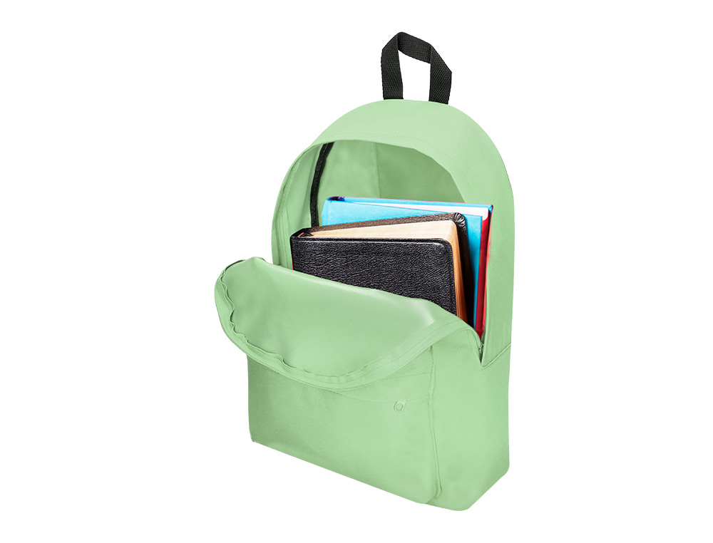 SAC A DOS LIDERPAPEL 1 COMPARTIMENT 40X12,5X30 CM    COLORIS VERT PASTEL