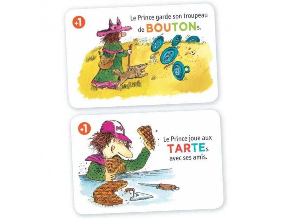 FRANCAIS NATHAM LE PRINCE DE MOTORDU JEU DE CARTES         ASSEMBLER LES SYLLABES 32     CARTES SYLLABES 10 CARTES