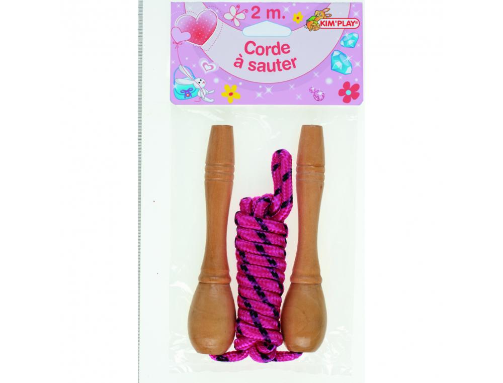 ELASTIQUES CORDES A SAUTER KIM PLAY CORDE A SAUTER       POIGNEES BOIS 2M