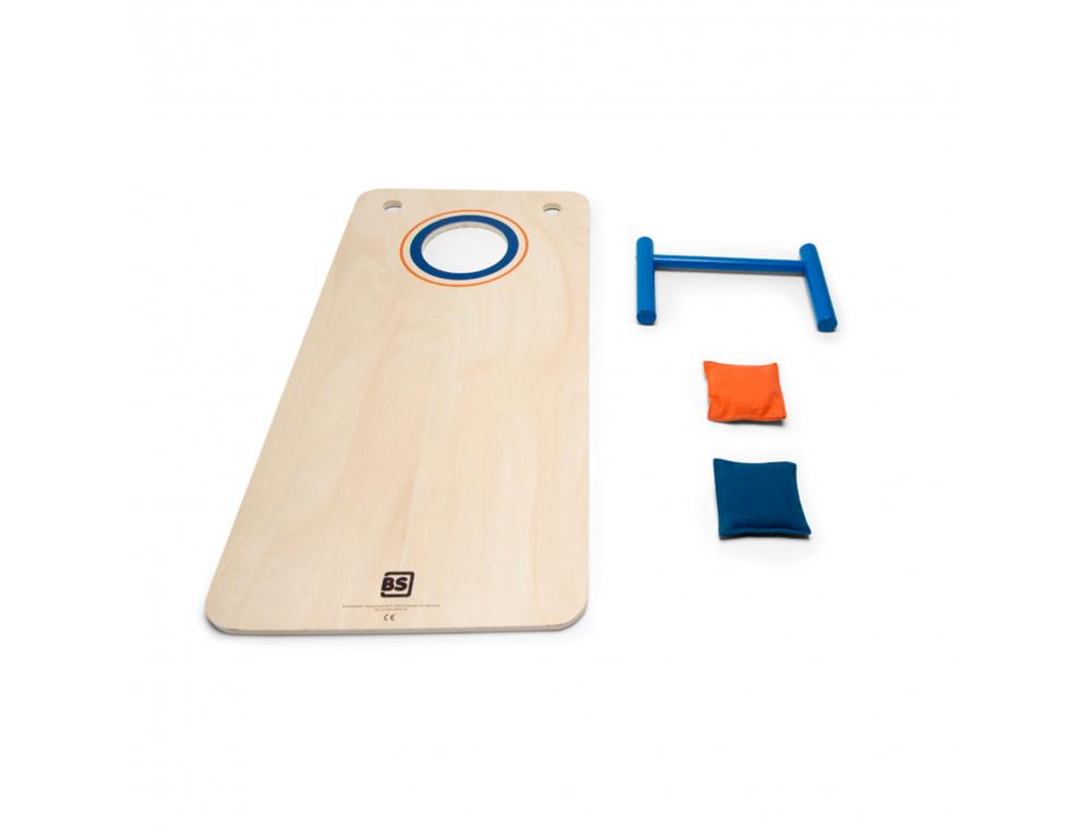 JEUX DE KERMESSE BS TOYS PLANCHE A TROU 21 POINTS 2    PLANCHES BOIS ET 8 SACS