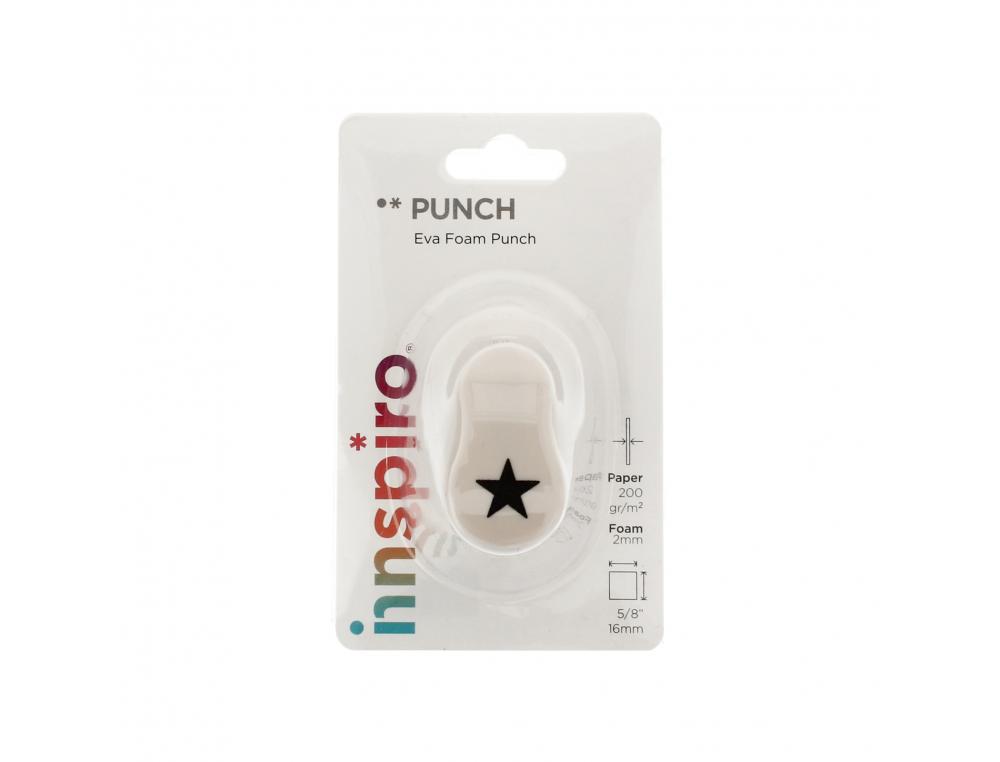 PERFORATEUR MINI INNSPIRO ETOILE PERFORE FEUTRINE MOUSSE CAOUTCHOUC 2MM MAX PAPIER 120/200G BRISTOL