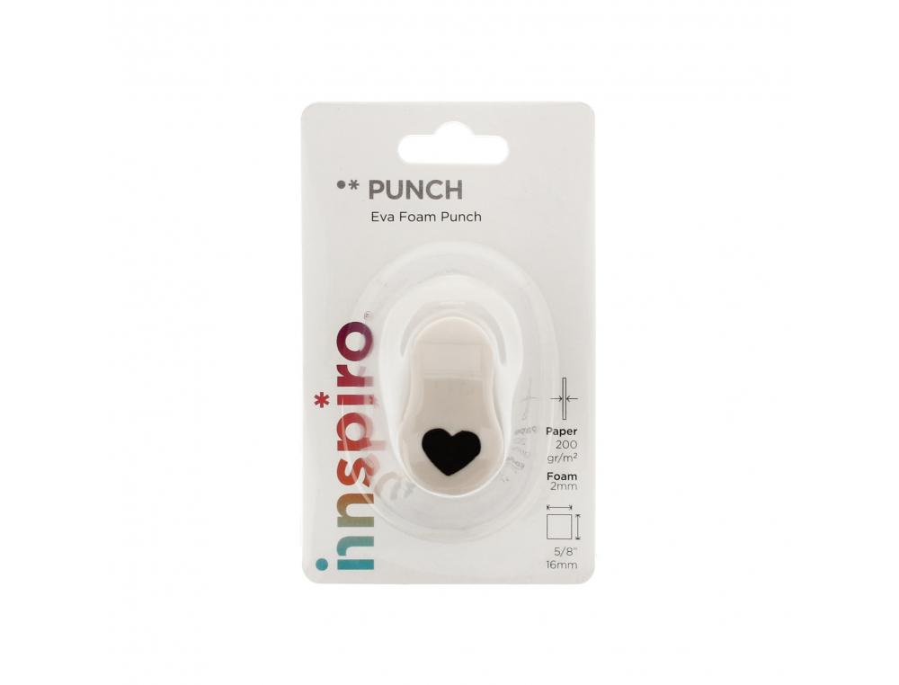 PERFORATEUR MINI INNSPIRO COEUR PERFORE FEUTRINE MOUSSE CAOUTCHOUC 2MM MAX PAPIER 120/200G BRISTOL DECOUPE 15 A
