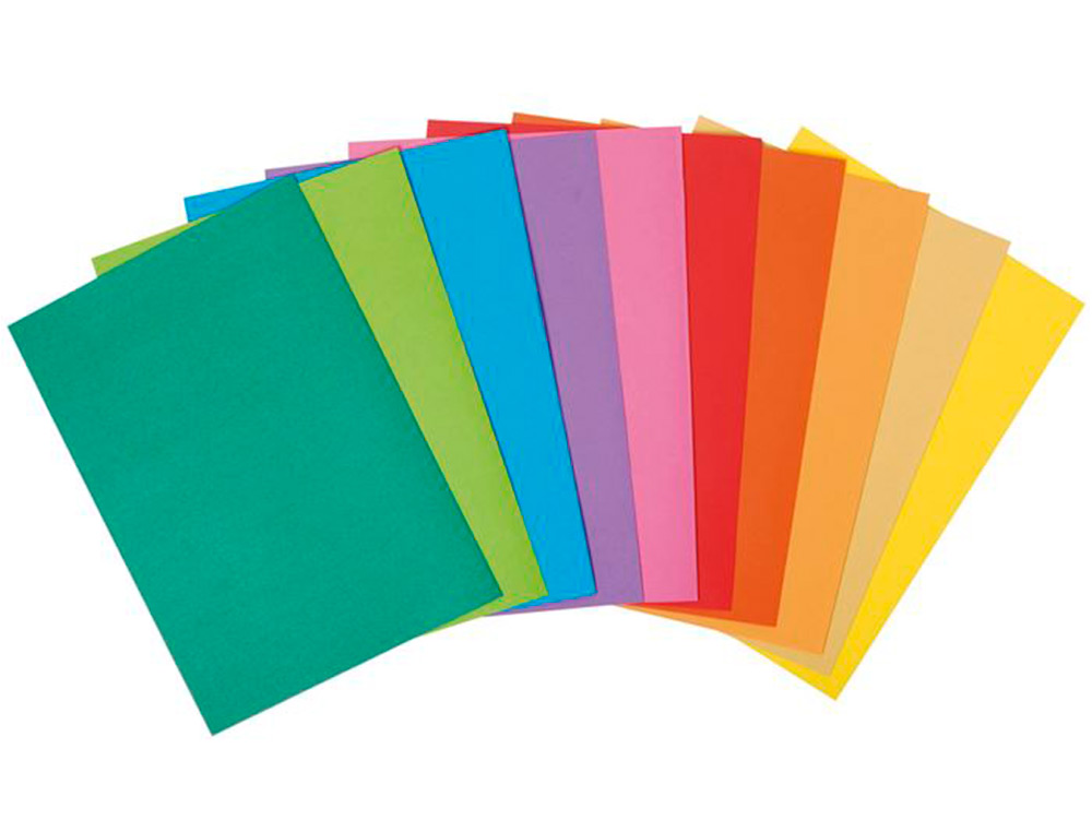 SOUS-CHEMISE EXACOMPTA ROCK'S 220X310MM 80G COLORIS ASSORTIS PACK 100 UNITÉS