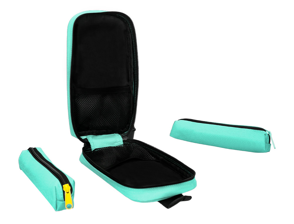 TROUSSE OVALE ANTARTIK AVEC 4 COMPARTIMENTS 230 X 50 X 120 MM MENTHE