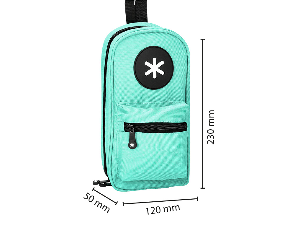 TROUSSE OVALE ANTARTIK AVEC 4 COMPARTIMENTS 230 X 50 X 120 MM MENTHE