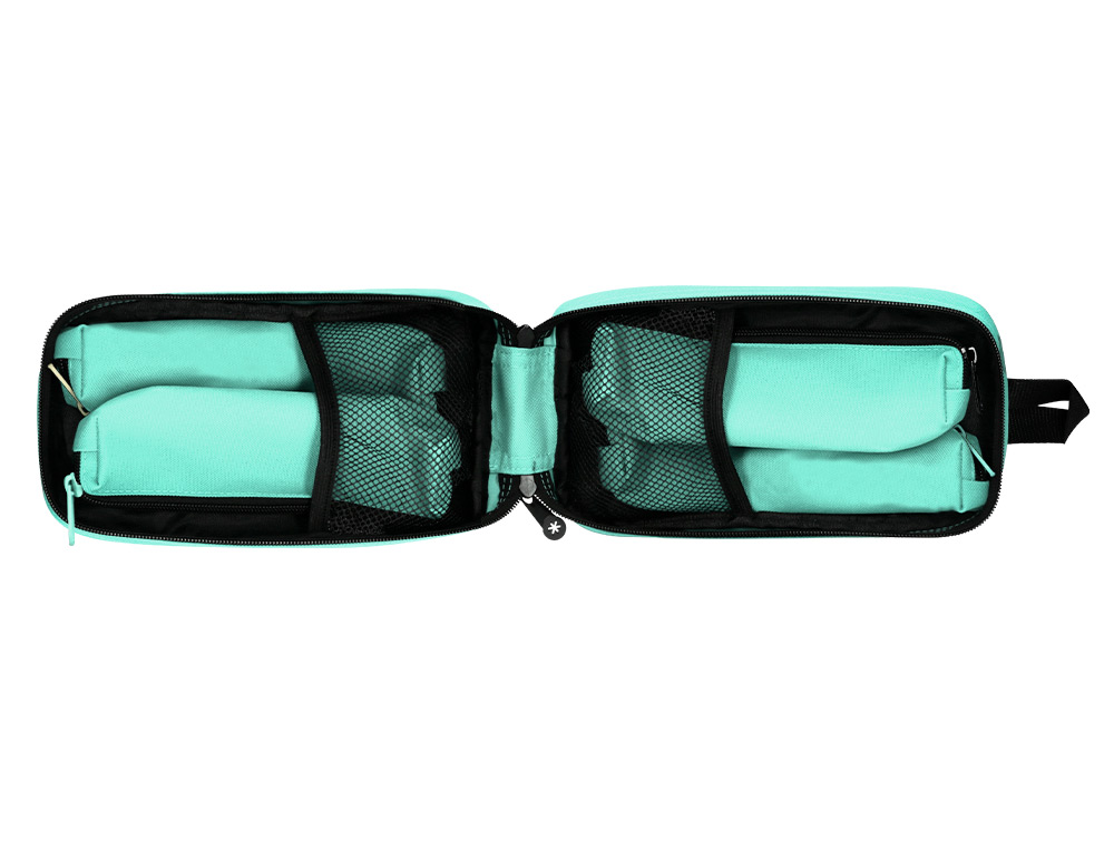 TROUSSE OVALE ANTARTIK AVEC 4 COMPARTIMENTS 230 X 50 X 120 MM MENTHE