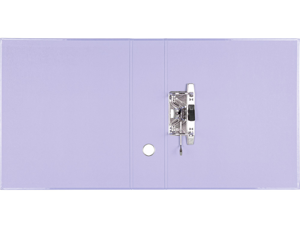 CLASSEUR A LEVIER LIDERPAPEL A4 COLOR SYSTEM DOS DE 80 MM  COLORIS LAVANDE