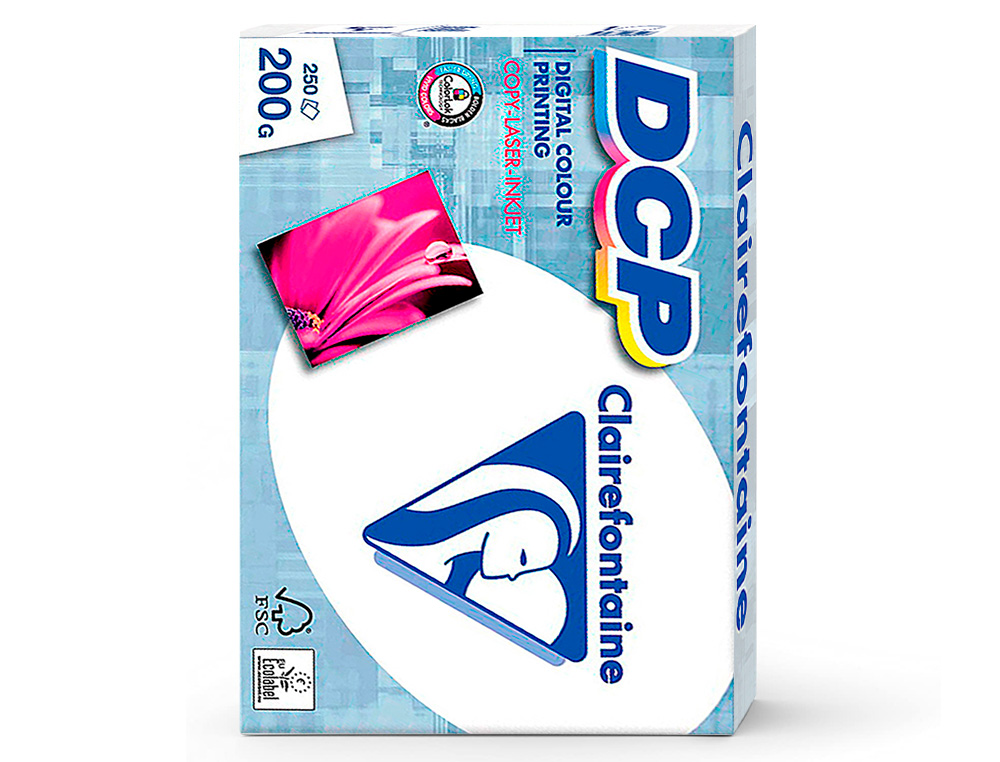 PAPIER CLAIREFONTAINE MULTIFONCTION LASER COULEUR DCP A4 200G/M2 COLORIS BLANC SATINE - RAMETTE DE 250