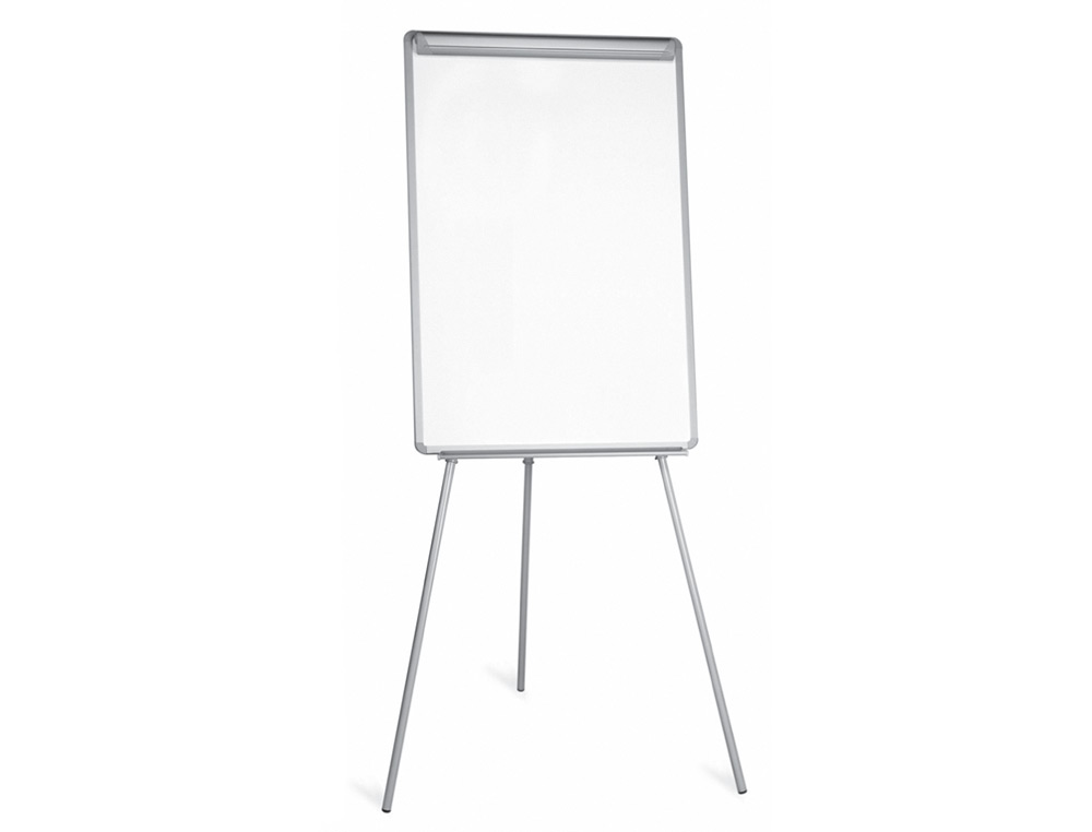 CHEVALET CONFÉRENCE Q-CONNECT TABLEAU MAGNÉTIQUE 70X100CM CADRE PLASTIQUE PINCE BLOC PAPIER AUGET PORTE-MARQUEURS