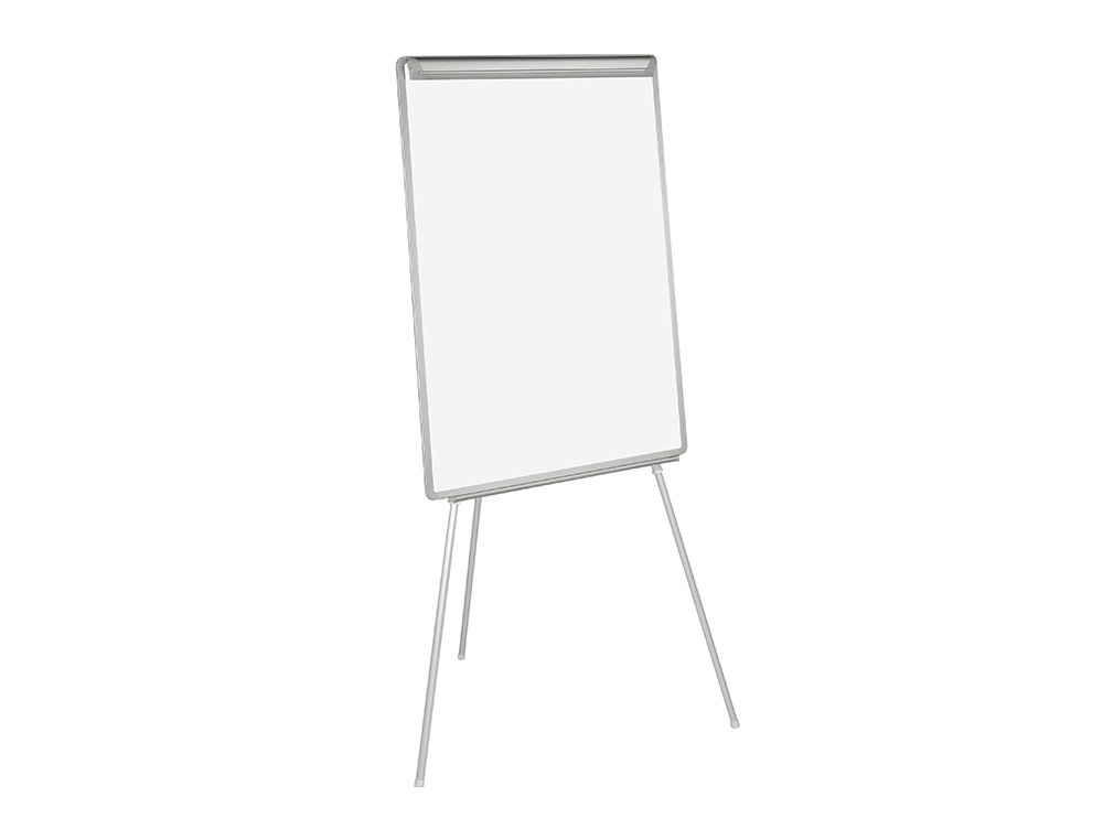 CHEVALET CONFÉRENCE Q-CONNECT TABLEAU MAGNÉTIQUE 70X100CM CADRE PLASTIQUE PINCE BLOC PAPIER AUGET PORTE-MARQUEURS