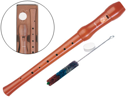 FLTE  BEC HOHNER EN BOIS DE POIRIER 9501 2 PICES BOTE DE LUXE