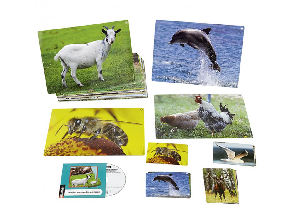 JEU D'ASSOCIATION IMAGIER SONORE NATHAN IMAGIER SONORE  DES ANIMAUX
