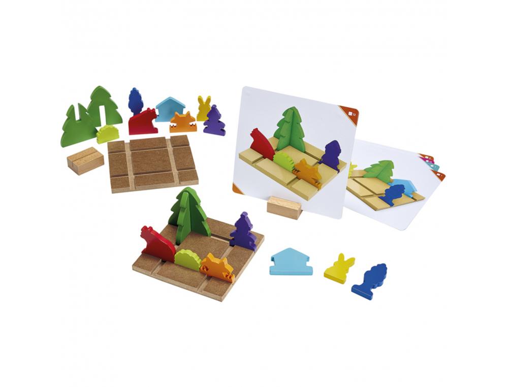 POINT DE VUE NATHAN PERCEPTION D'UN OBJET DANS L  ESPACE JEU EN BOIS 2 ENFANTS