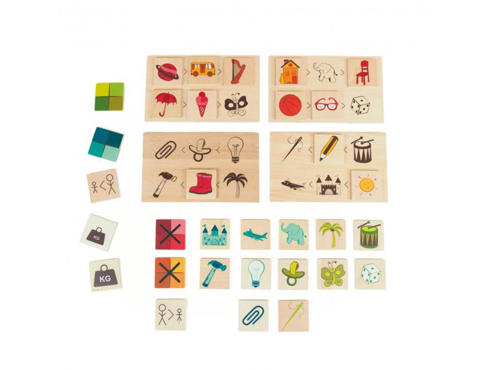JEUX D ASSOCIATION ANDREU TOYS PETITS ET GRANDS         ATTRIBUTS ASSOCIATION D       IMAGES 24 PIECES 4 PLAQUES ET