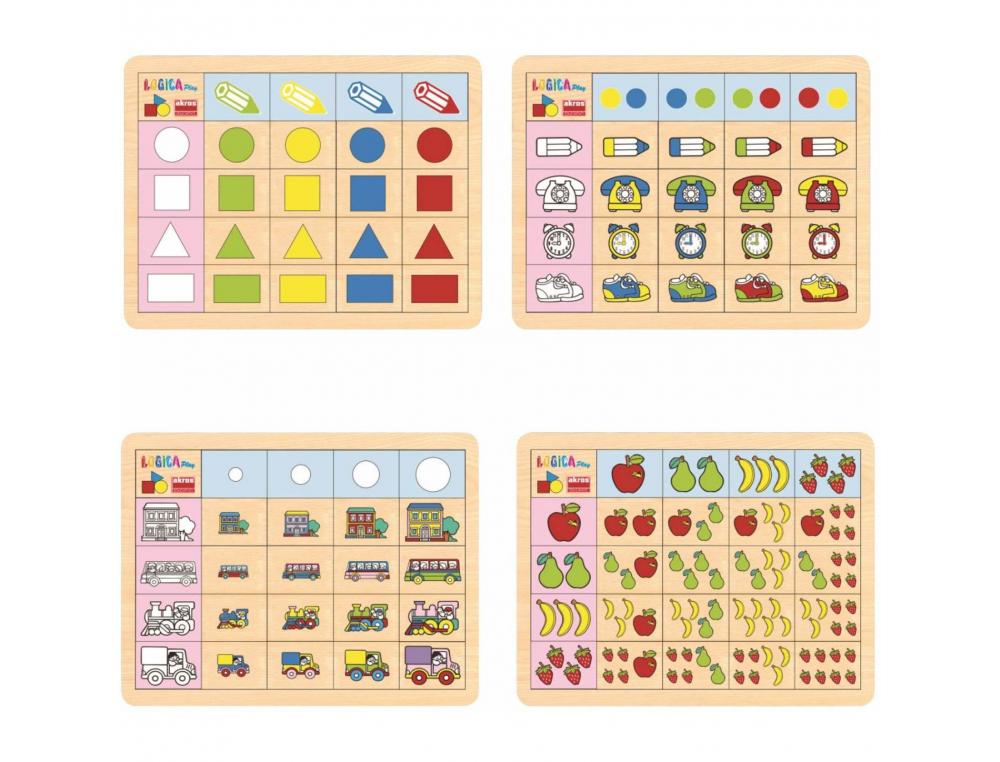 BESOINS SPECIFIQUES MATERIELS PEDAGOGIQUES AKROS TABLEAU    DOUBLE ENTREE NIVEAU 1 4      PLATEAUX EN BOIS 4X25 TUILES