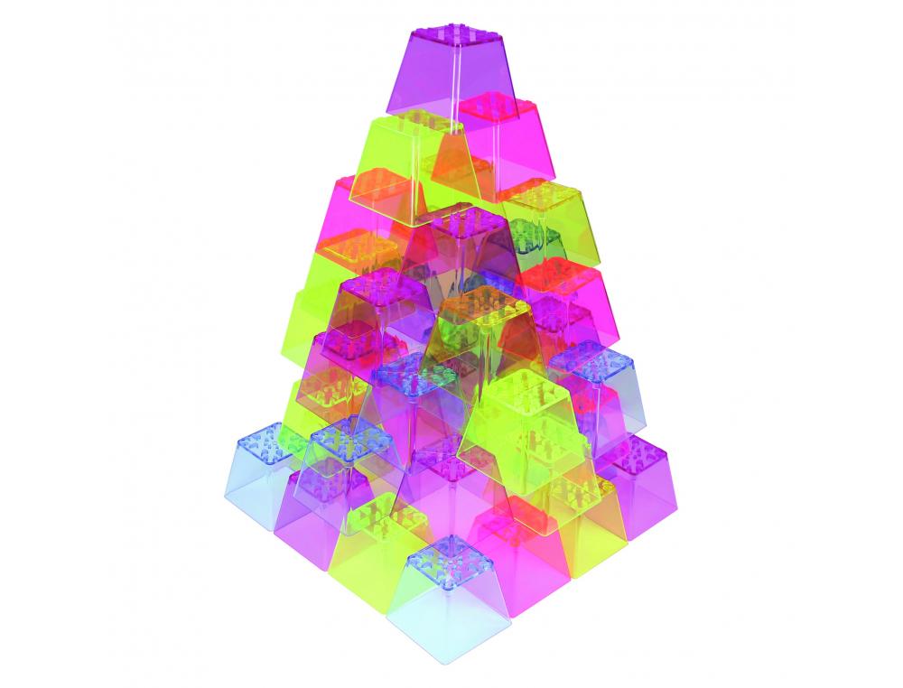 PANNEAUX LUMINEUX ET ACCESSOIRES ROYLCO BLOCS DE   COULEUR TRANSPARENTS A        EMPILER POUR TABLES