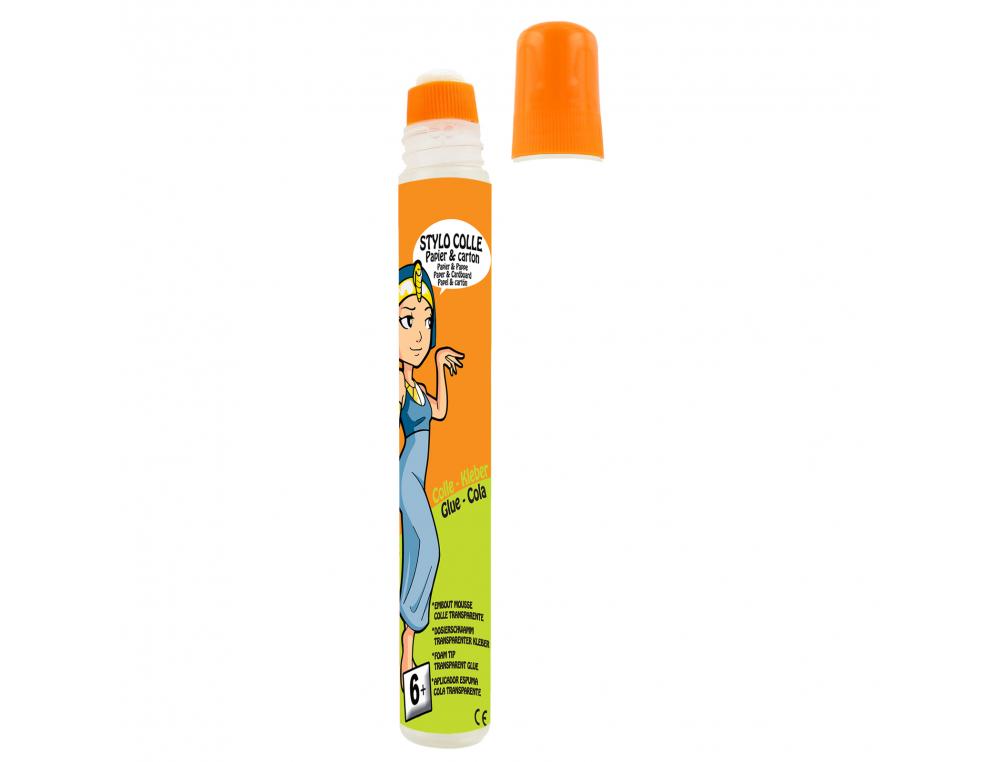 STYLO COLLE CLEOPATRE LIQUIDE TRANSPARENTE SANS SOLVANT NON TOXIQUE LAVABLE EAU FROIDE    CONTENANCE 50ML