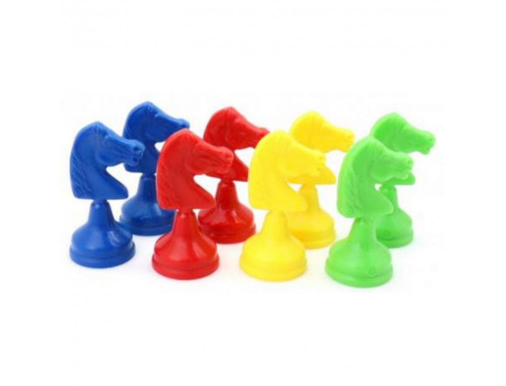 JEU PETITS CHEVAUX CULTURE CLUB 8 PIECES 4 COLORIS       ASSORTIS
