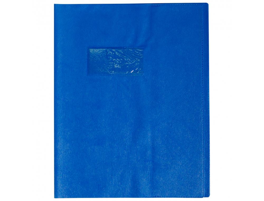 PROTEGE-CAHIER CLAIREFONTAINE 17X22CM PLASTIQUE 22/100E     OPAQUE COLORIS BLEU