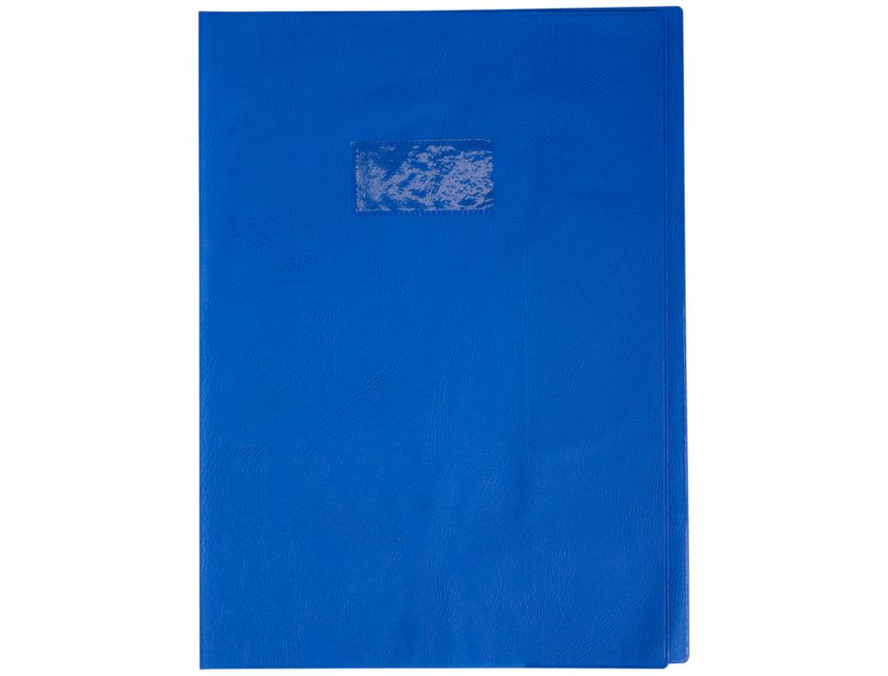 PROTEGE-CAHIER CLAIREFONTAINE 24X32CM PLASTIQUE 22/100E     OPAQUE COLORIS BLEU