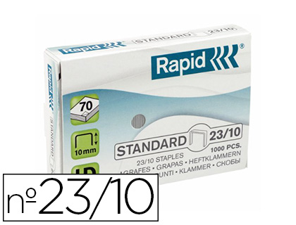 AGRAFE RAPID 23/10 BOTE 1000 UNITS