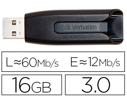 CLE USB RETRACTABLE 16G PHILIPS/VERBATIM